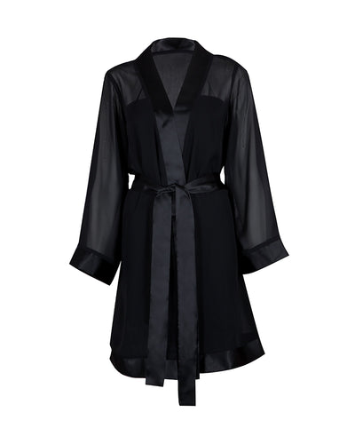 Chiffon Kimono Nero