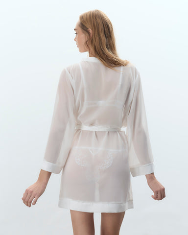 Chiffon Kimono Avorio