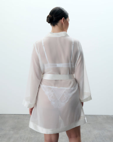 Chiffon Kimono Avorio