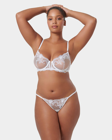 Marseille Reggiseno In Mesh Con Ferretto Bianco