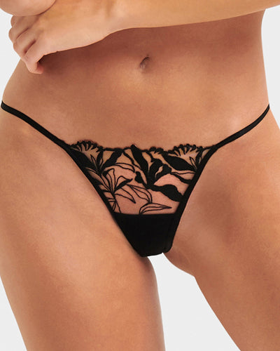 Persephone Slip Trasparente/Nero