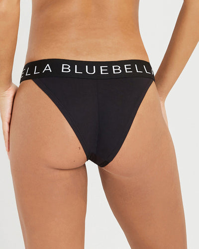 Lulu Slip in Cotone di Bambù Eco Nero/Bianco