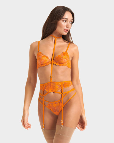 Colette Harness con Reggicalze Arancione