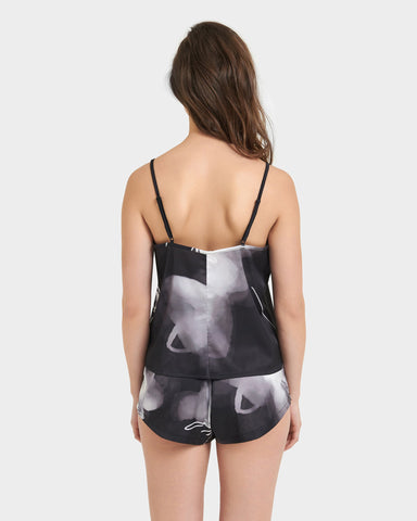 Camille Set Top e Short Nero/Bianco