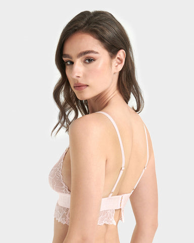 Tori Bralette In Pizzo Rosa