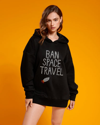 BB x Ashish Felpa con Cappuccio "Ban Space Travel"