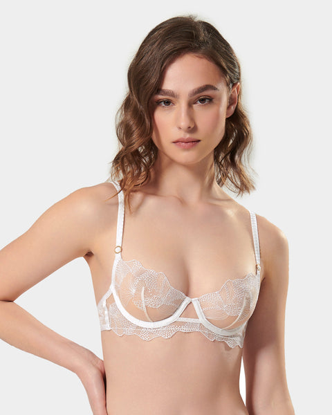 Adeline Reggiseno Trasparente/Bianco – Bluebella - IT