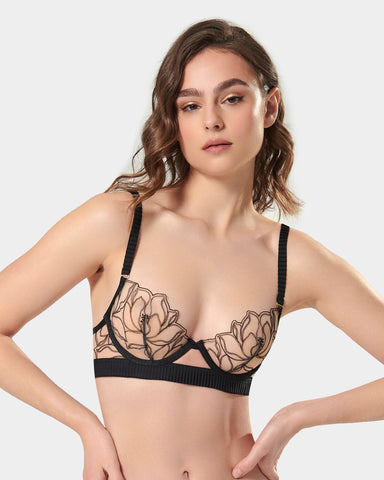 Maia Reggiseno Trasparente/Nero