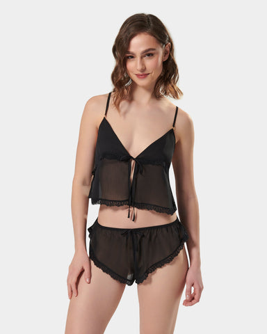 Pia Set Top e Short Nero