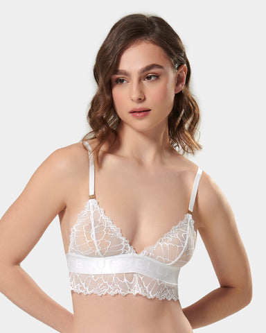 Tori Bralette In Pizzo Bianco