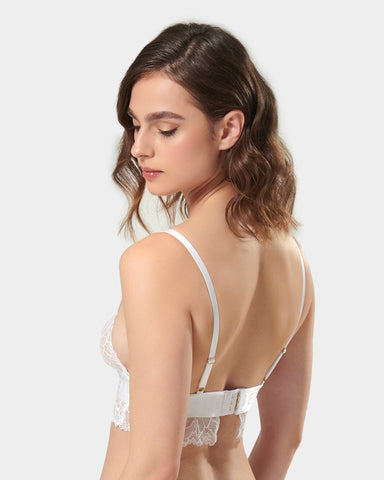 Tori Bralette In Pizzo Bianco