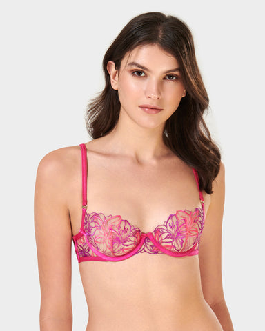 Lilly Reggiseno Fucsia/Viola Acceso/Trasparente