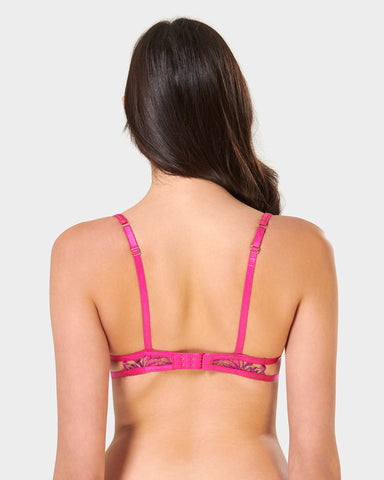 Lilly Reggiseno Fucsia/Viola Acceso/Trasparente
