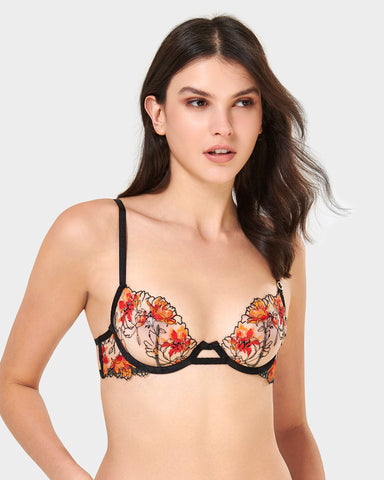 Calista Reggiseno Nero/Rosso