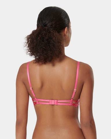 Leonora Reggiseno Fucsia / Trasparente