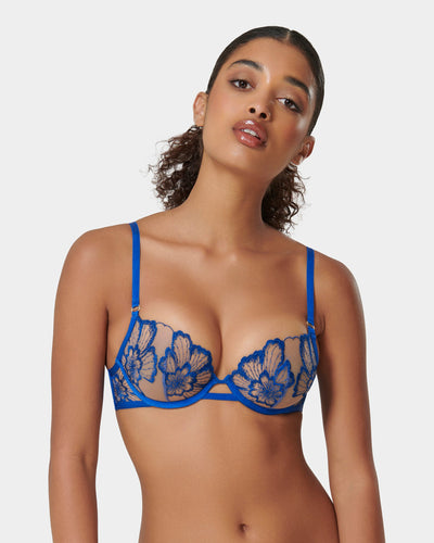 Catalina Reggiseno Blu Notte / Trasparente