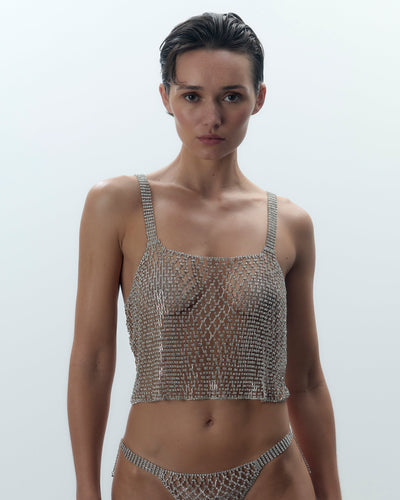 Elsa Top Gemme Argento