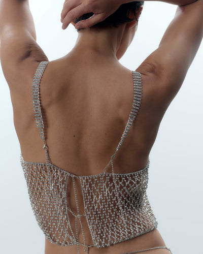 Elsa Top Gemme Argento