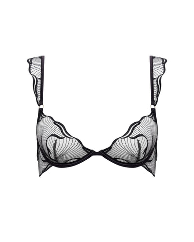 Marabel Reggiseno con Ferretto Nero/Trasparente
