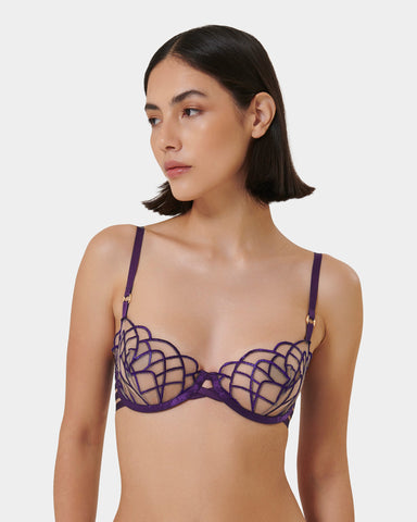Beatrix Reggiseno con Ferretto Viola Acai/Trasparente