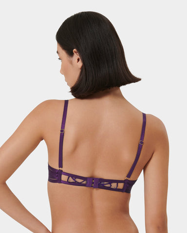 Beatrix Reggiseno con Ferretto Viola Acai/Trasparente