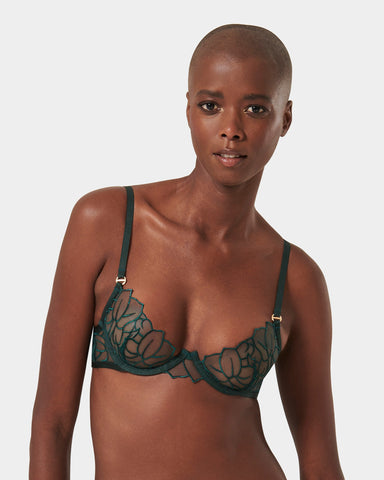Laurel Reggiseno con Ferretto Verde Smeraldo