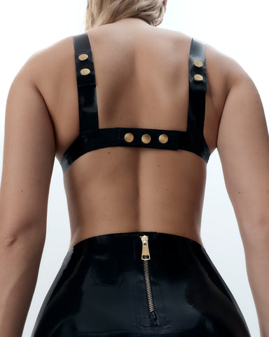 Latex Reggiseno Morbido Nero