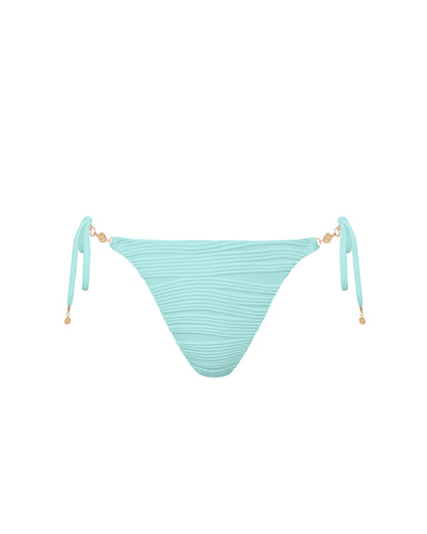 Orta Slip Bikini con Laccetti Azzurro