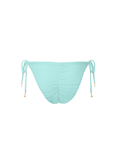 Orta Slip Bikini con Laccetti Azzurro