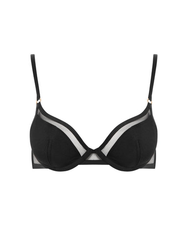 Naomi Reggiseno in Mesh Modellato Nero