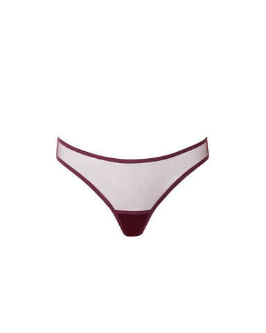 Naomi Slip in Mesh Ciliegia