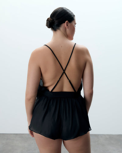 Marian Tutina in Chiffon Ricamato Nera