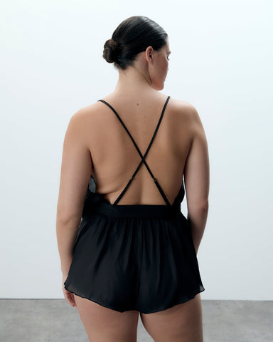 Marian Tutina in Chiffon Ricamato Nera