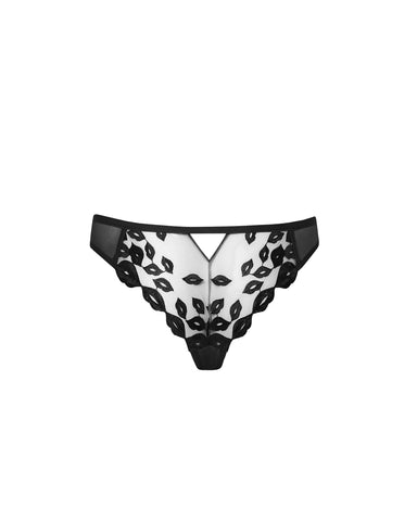 Marian Slip Ricamato Nero