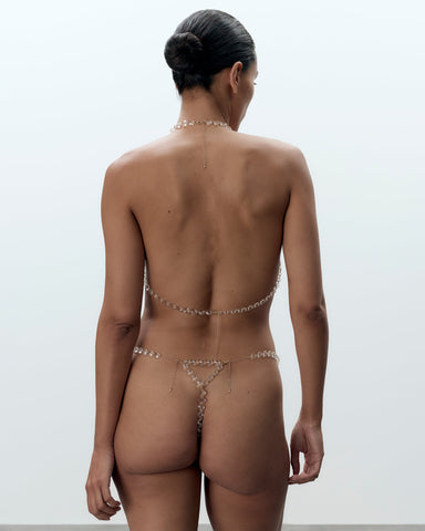 Crystal Reggiseno a Triangolo Trasparente