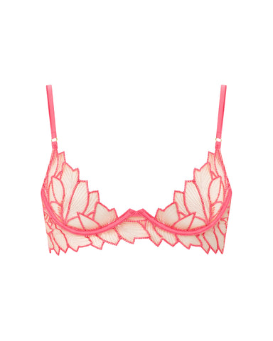 Eden Reggiseno Longuette Trasparente Rosa/Bianco