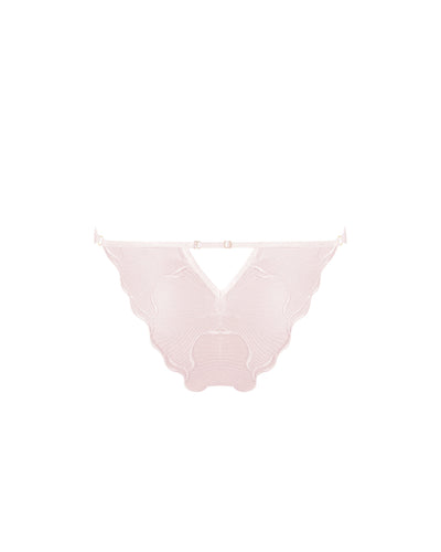 Marabel Slip Ricamato Rosa Perla/Trasparente