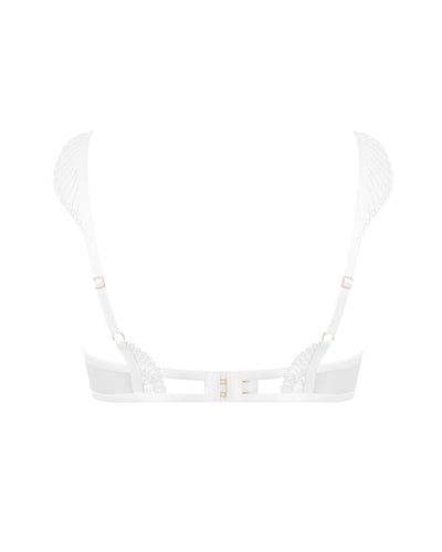 Gabriella Reggiseno Ricamato Floreale Bianco