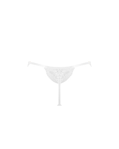 Gabriella Perizoma Ricamato Floreale Bianco