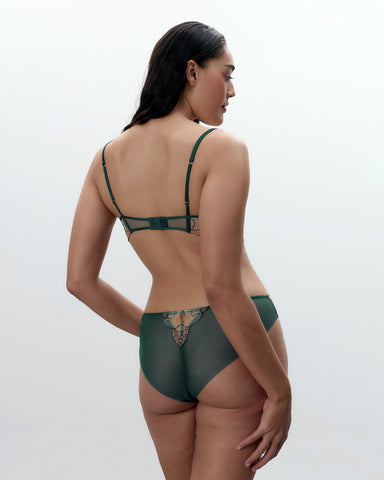 Gianna Slip Trasparente Verde/Arancione
