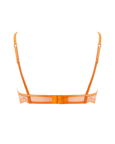 Leliana Reggiseno Plunge Ricamato Arancione