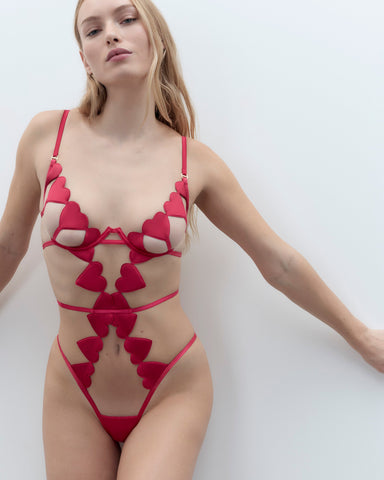 Gia Body Aperto con Cuori Rosa