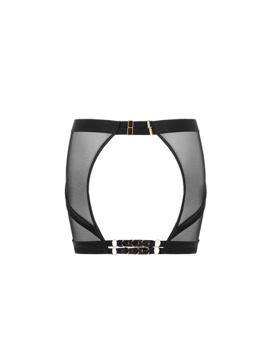 Suri Gonna Aperta sul retro in Mesh Nera