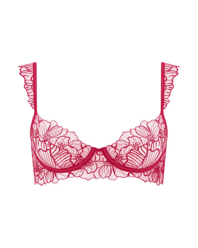 Amarosa Reggiseno Ricamato Floreale Rosa