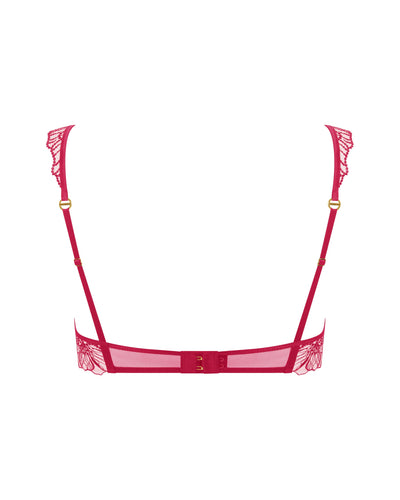 Amarosa Reggiseno Ricamato Floreale Rosa