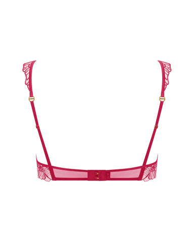 Amarosa Reggiseno Ricamato Floreale Rosa