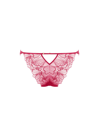 Amarosa Slip Aperto Ricamato Floreale Rosa