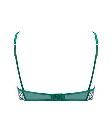 Jane Reggiseno Longuette Ricamato Verde