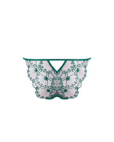 Jane Slip Ricamato Verde