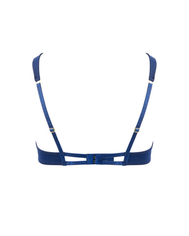 Avery Reggiseno con Ricami Floreali Blu